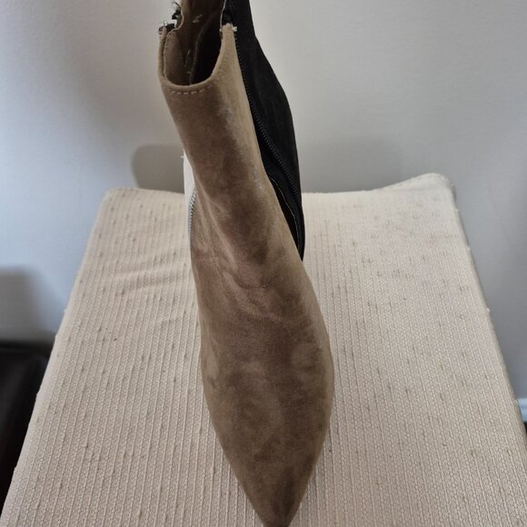 Tri-colour Faux Suede Booties - Picture 4 of 14